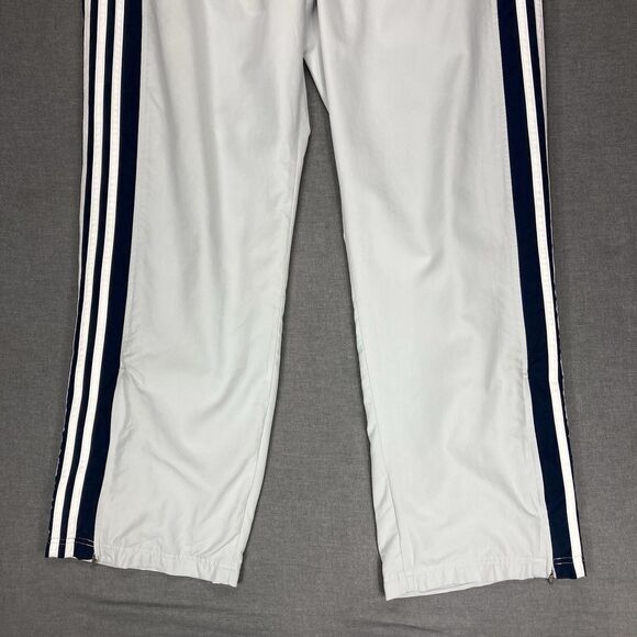 Adidas Track Pants Mens Sz XL Gray Baggy Wide Leg Streetwear Vintage Sweatpants - Picture 4 of 15